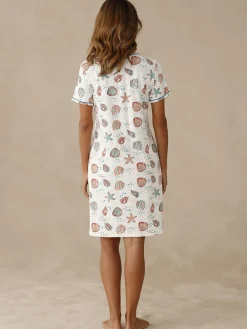 Online Lot de 2 chemises de nuit courtes coton Chemise De Nuit