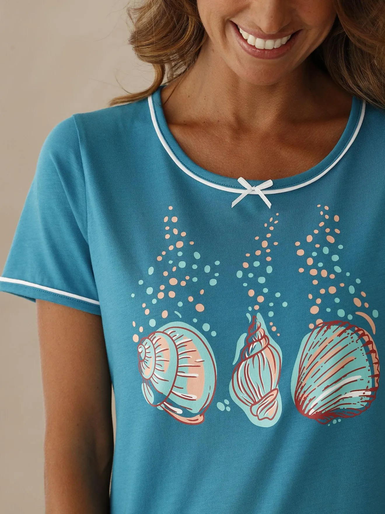 Online Lot de 2 chemises de nuit courtes coton Chemise De Nuit