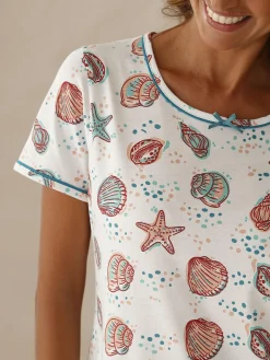 Online Lot de 2 chemises de nuit courtes coton Chemise De Nuit