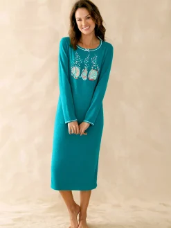 Outlet Lot de 2 chemises de nuit longues coton Chemise De Nuit