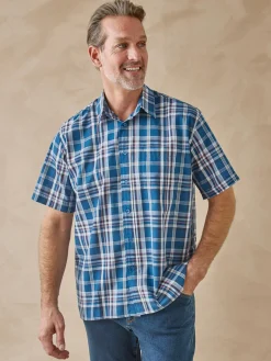 Clearance Lot de 2 chemisettes en polycoton Homme Chemise