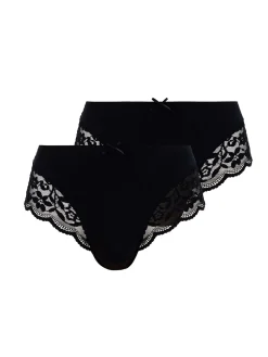 Best Lot de 2 culottes Duo Douceur Coton Culotte, Slip, Shorty