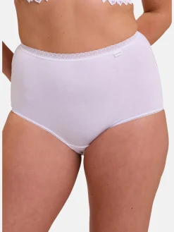 Best Lot de 2 culottes hautes Classique Coton Culotte, Slip, Shorty