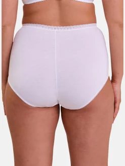 Best Lot de 2 culottes hautes Classique Coton Culotte, Slip, Shorty