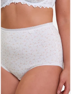 Best Lot de 2 culottes hautes Classique Coton Culotte, Slip, Shorty