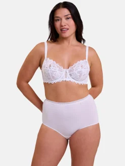 Best Lot de 2 culottes hautes Classique Coton Culotte, Slip, Shorty