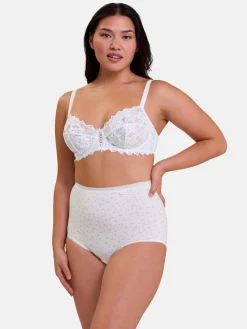 Best Lot de 2 culottes hautes Classique Coton Culotte, Slip, Shorty