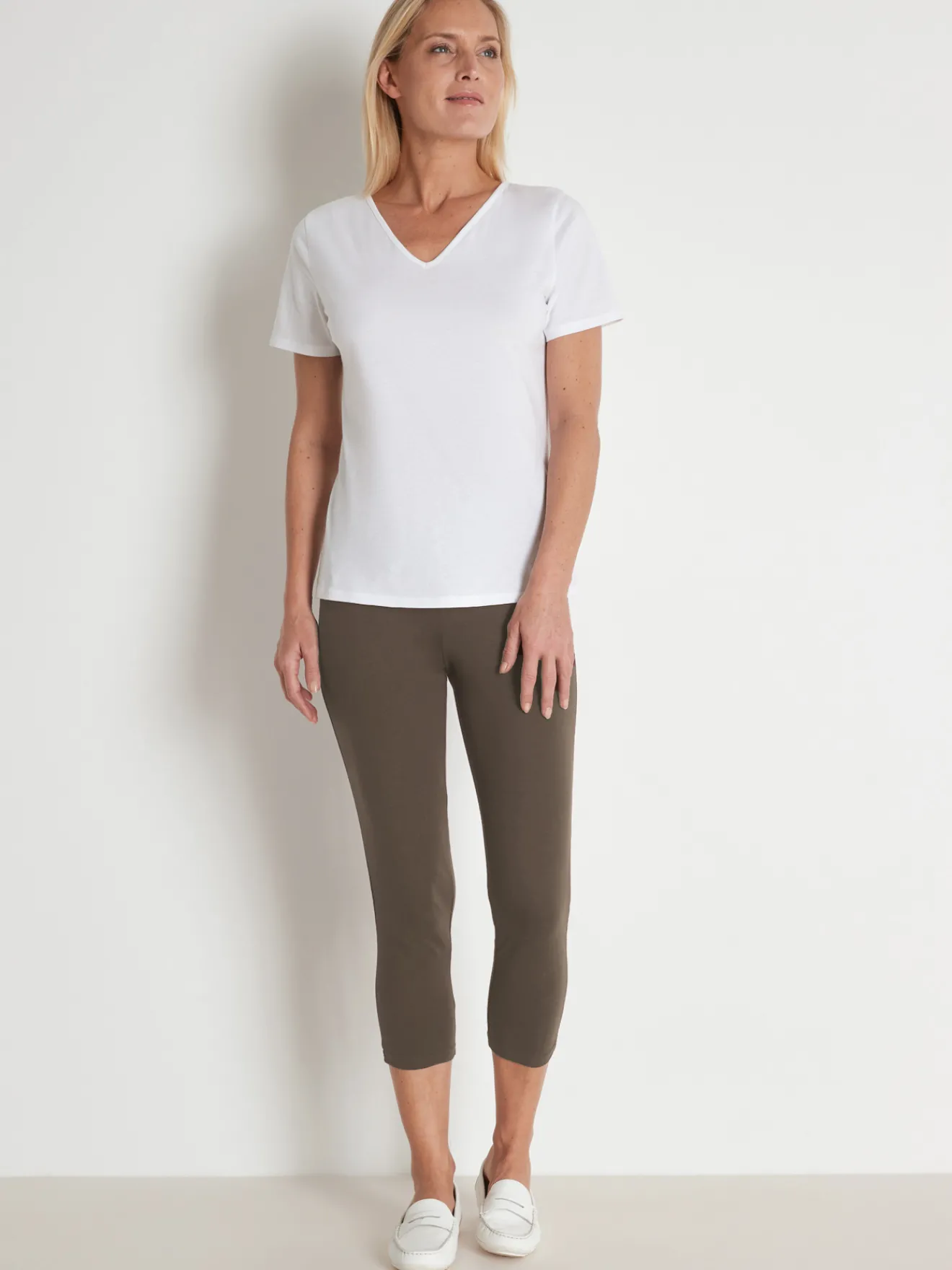 Outlet Lot de 2 leggings courts Femme Pantalon