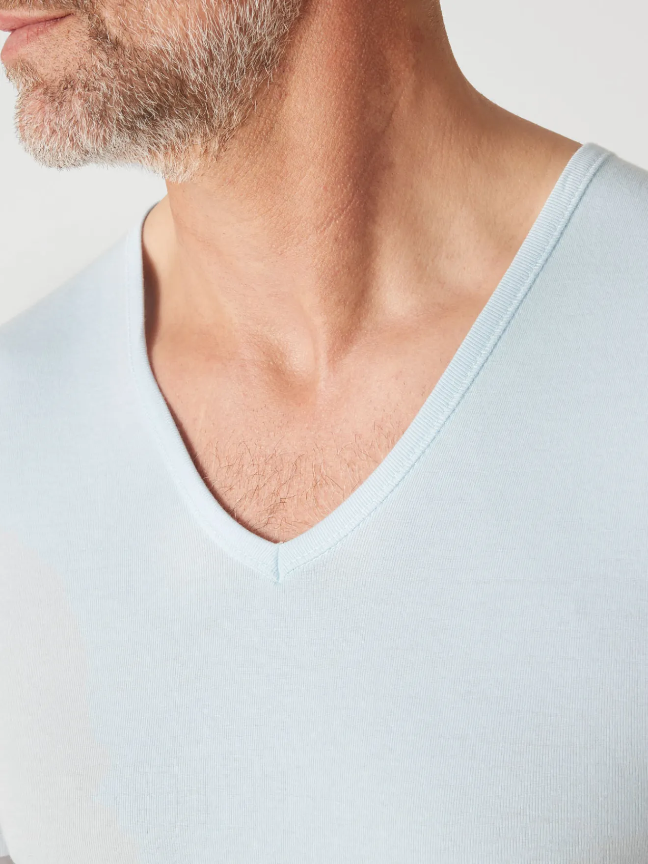 Lot de 2 maillots col V manches courtes Homme Maillot De Corps