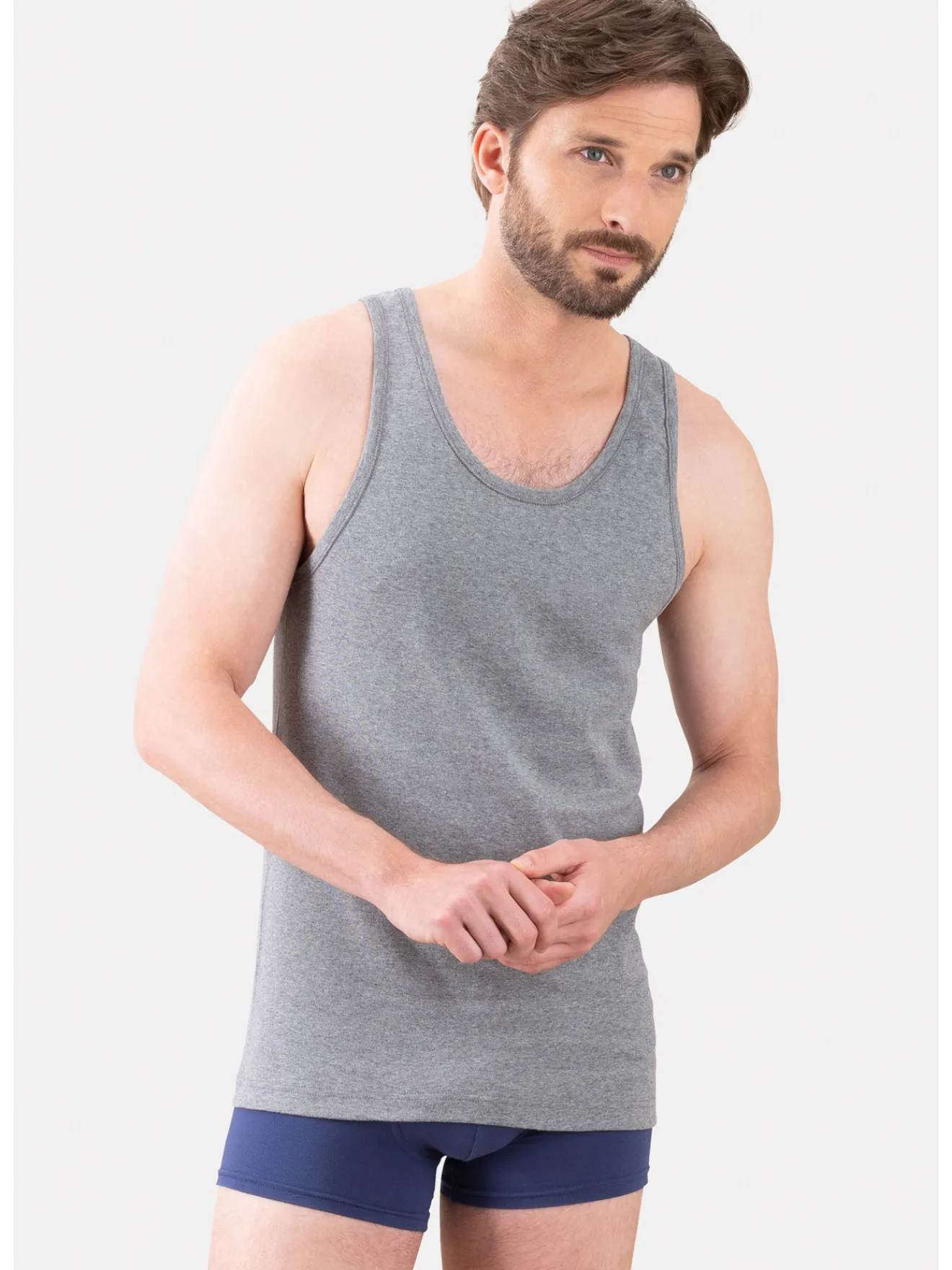 Sale Lot de 2 maillots de corps sans manches Homme Maillot De Corps