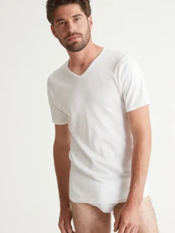 Outlet Lot de 3 maillots de corps col V Homme Maillot De Corps