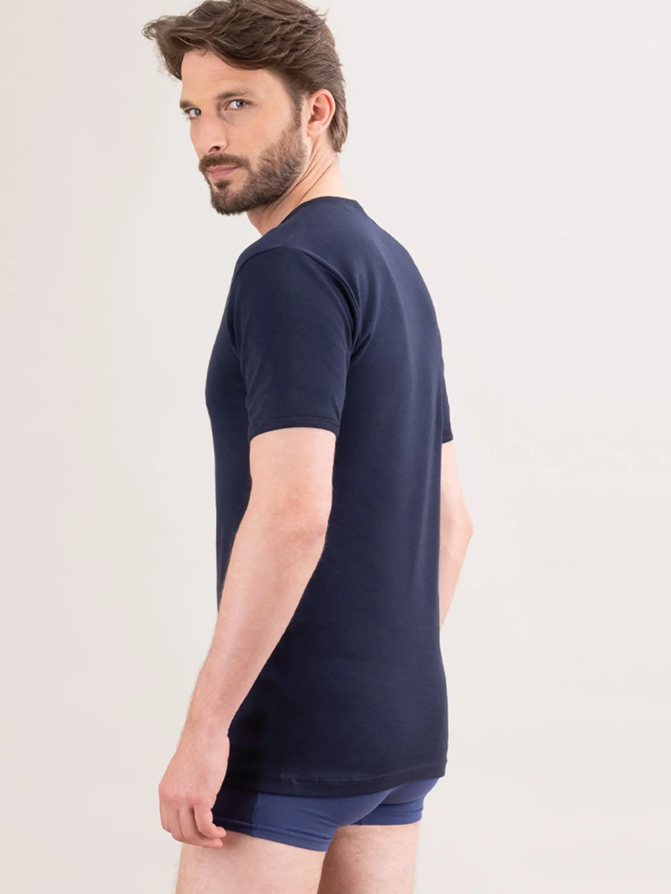 Sale Lot de 2 maillots de corps col rond Homme Maillot De Corps