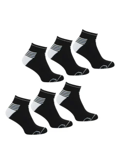 Outlet Lot de 6 paires de chaussettes basses Homme Chaussettes