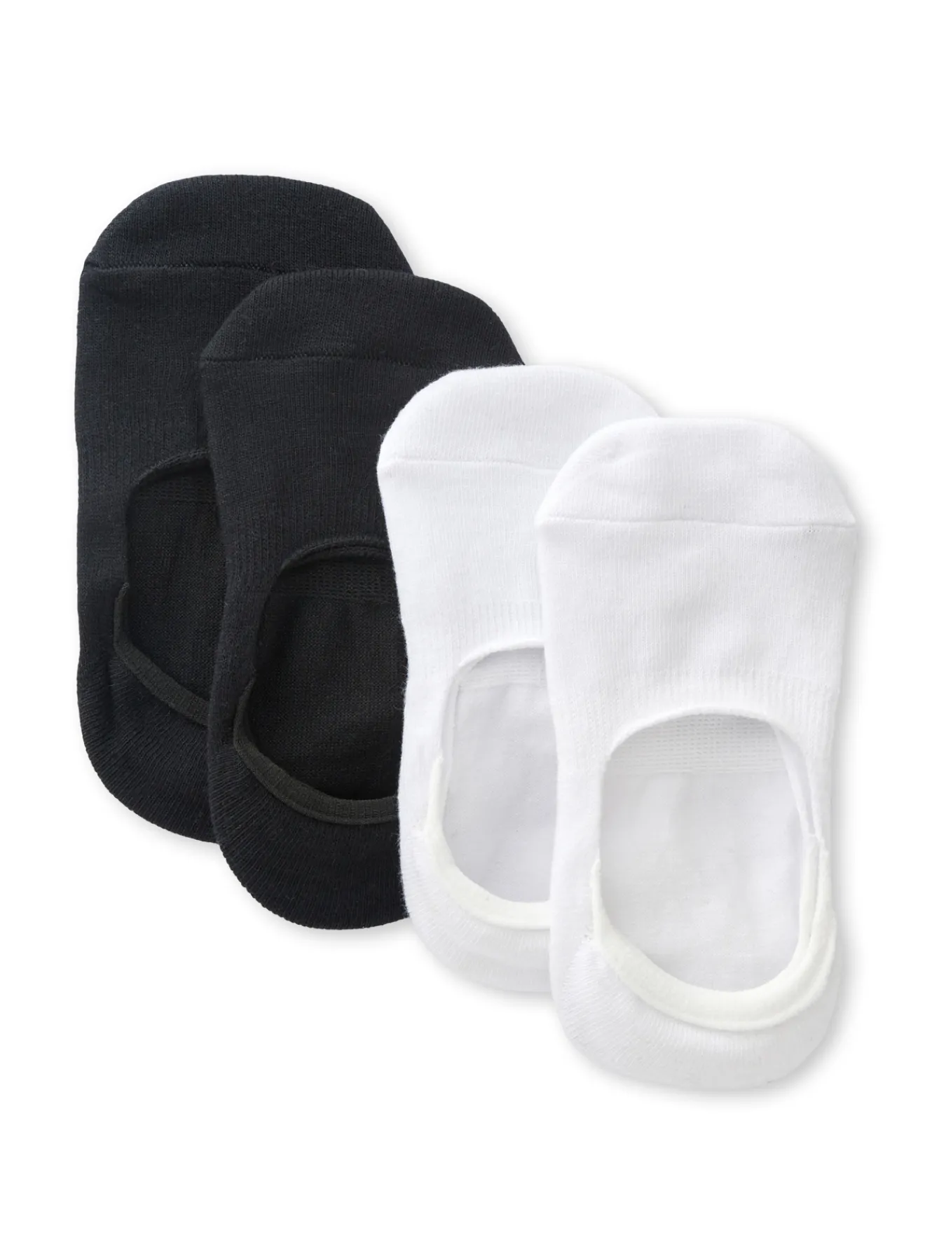 Outlet Lot de 4 paires de socquettes invisibles Chaussettes|Bas, Mi Bas, Collants