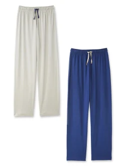 Discount Lot de 2 pantalons de pyjama bas droits Homme Pyjama