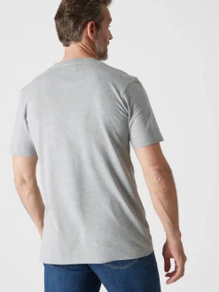 Sale Lot de 2 tee-shirt effet chiné Homme T-Shirt, Polo