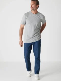 Discount Lot de 2 tee-shirt effet chiné Homme T-Shirt, Polo