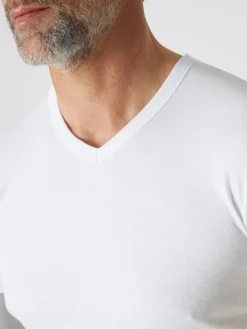 New Lot de 2 tee-shirts col V coton bio Homme Maillot De Corps