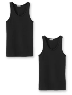 Online Maillots coton sans manches lot de 2 Homme Maillot De Corps