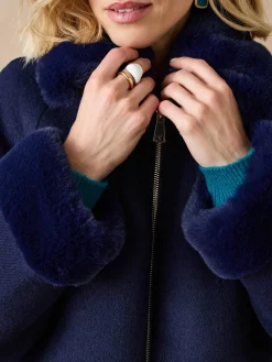 Clearance Manteau court coupe ample Femme Manteau, Parka