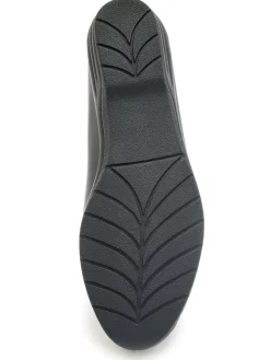 Hot Mocassins boucle étrier largeur confort Femme Mocassins, Sans-Gênes