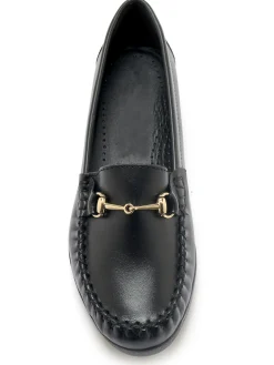 Hot Mocassins boucle étrier largeur confort Femme Mocassins, Sans-Gênes