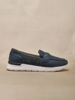 Clearance Mocassins cuir motifs ajourés Femme Mocassins, Sans-Gênes