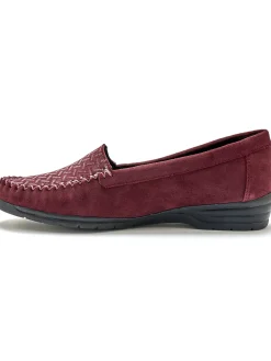 Sale Mocassins cuir velours grande largeur Femme Mocassins, Sans-Gênes