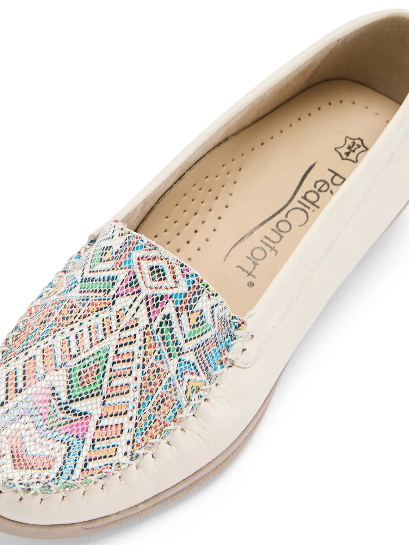 Clearance Mocassins ethniques grande largeur Femme Mocassins, Sans-Gênes