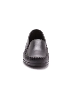 Outlet Mocassins plateau lisse largeur confort Femme Mocassins, Sans-Gênes