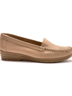 Outlet Mocassins plateau lisse largeur confort Femme Mocassins, Sans-Gênes