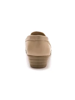 Outlet Mocassins plateau lisse largeur confort Femme Mocassins, Sans-Gênes