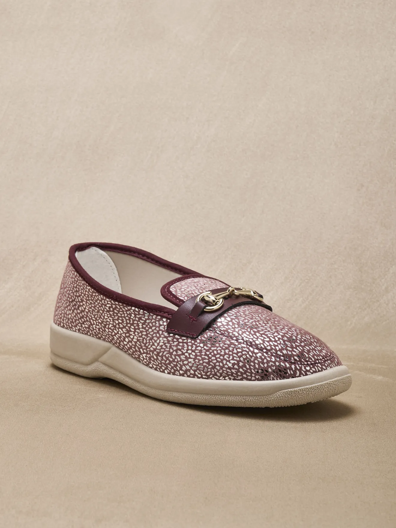 Sale Mocassins textile intérieur éponge Femme Chaussures En Toile