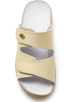 Hot Mules à scratch extra larges Femme Chaussures Paramédicales