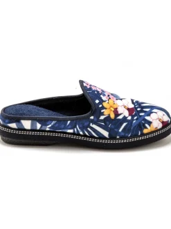 Clearance Mules coton et éponge Femme Pantoufles, Chaussons