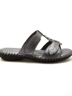 Sale Mules cuir, ouverture totale Femme Mules