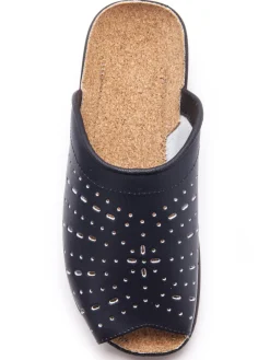 Discount Mules en cuir à galbe anatomique Femme Chaussures Paramédicales