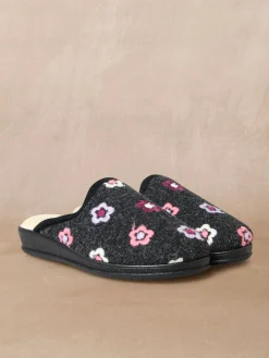 Hot Mules entièrement fourrées laine Femme Pantoufles, Chaussons