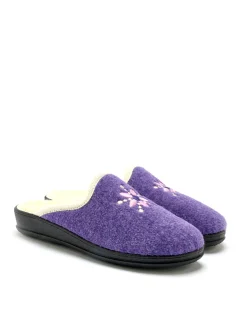 Mules entièrement fourrées laine Femme Pantoufles, Chaussons