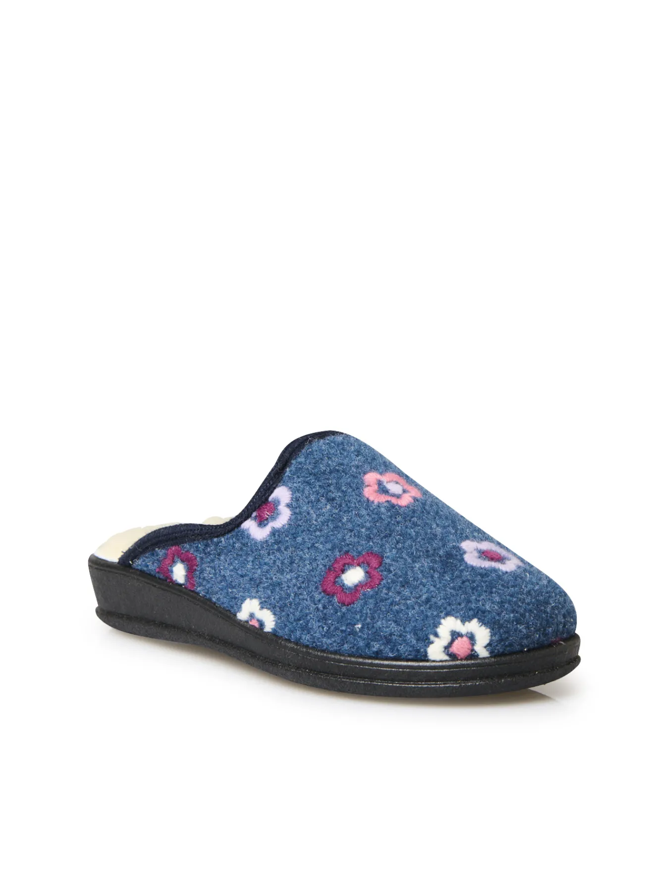 Mules entièrement fourrées laine Femme Pantoufles, Chaussons