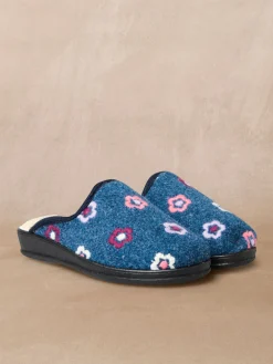 Mules entièrement fourrées laine Femme Pantoufles, Chaussons