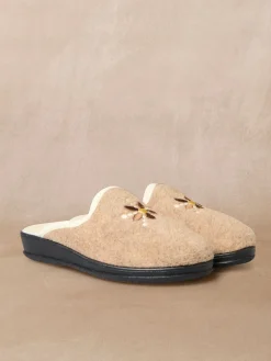 New Mules entièrement fourrées laine Femme Pantoufles, Chaussons