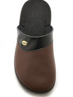 Discount Mules mixtes cuir intérieur éponge Homme Chaussons|Chaussures Homme