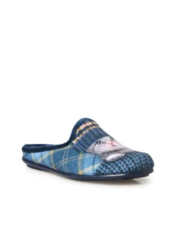 Mules motif chat ou chien Femme Pantoufles, Chaussons
