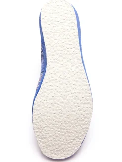 Outlet Mules rayées grande largeur Femme Pantoufles, Chaussons