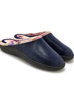 Mules textile Femme Pantoufles, Chaussons