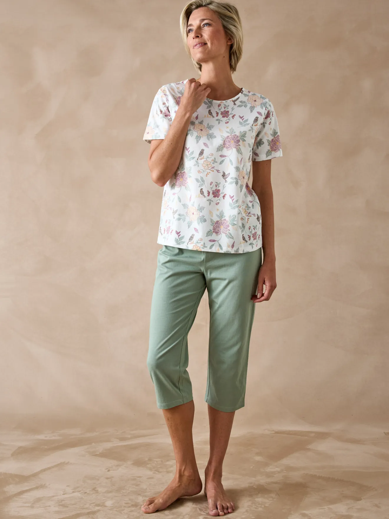 Pantacourt en maille coton Pyjama