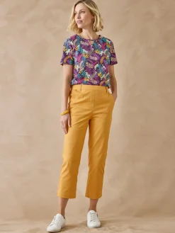 New Pantacourt extensible Femme Pantacourt|Pantalon