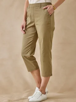 Outlet Pantacourt extensible Femme Pantacourt|Pantalon