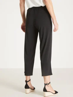 Pantacourt élastiqué en maille Femme Pantacourt|Pantalon